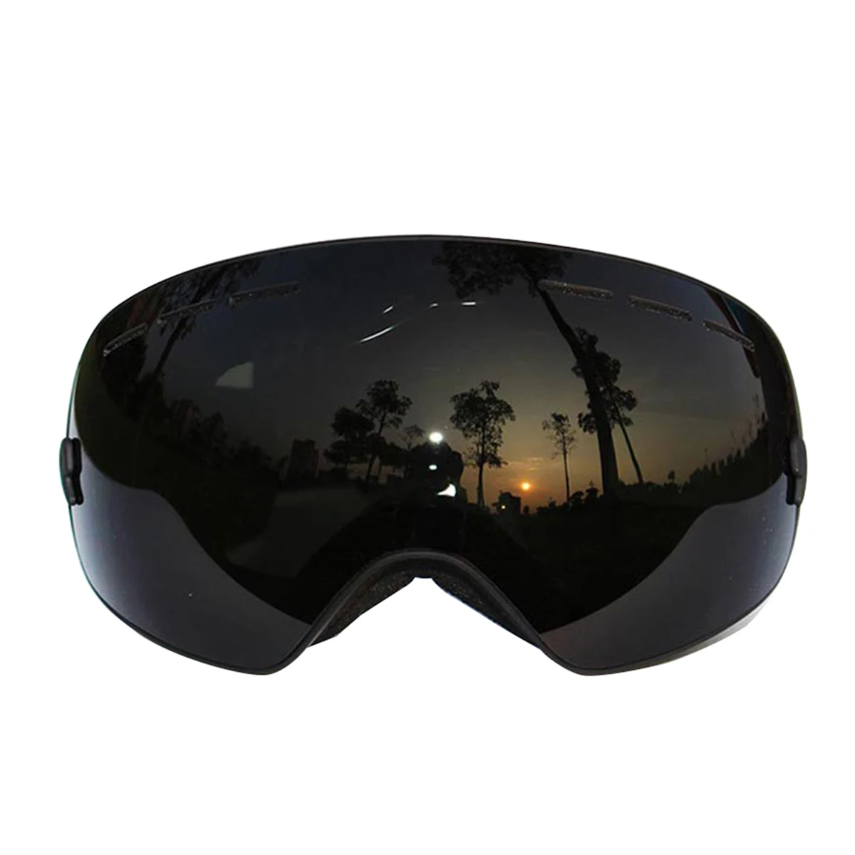 COPOZZ Ski Goggles UV400 Double Lens Anti-fog Sun Glasses Skiing Snowboard Large Goggles Winter Spherical Mask+Lens