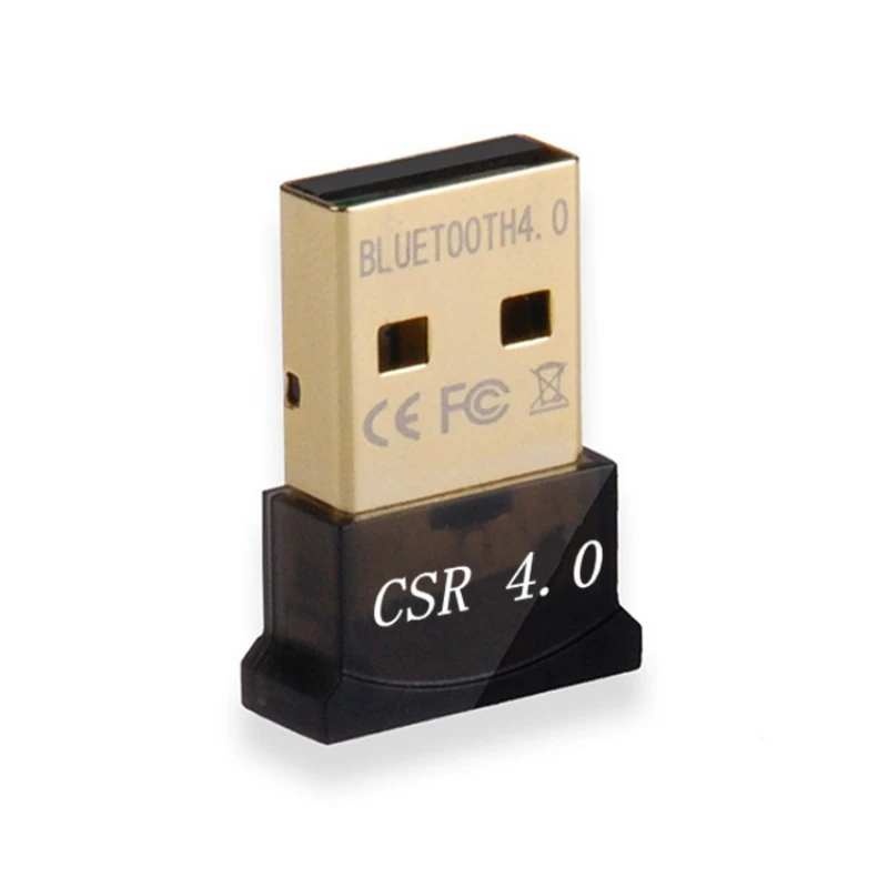 Белый Беспроводной USB Bluetooth 4,0 адаптер Bluetooth ключ Музыкальный звуковой приемник адаптер Bluetooth передатчик для ПК ноутбука компьютера - Цвет: Белый