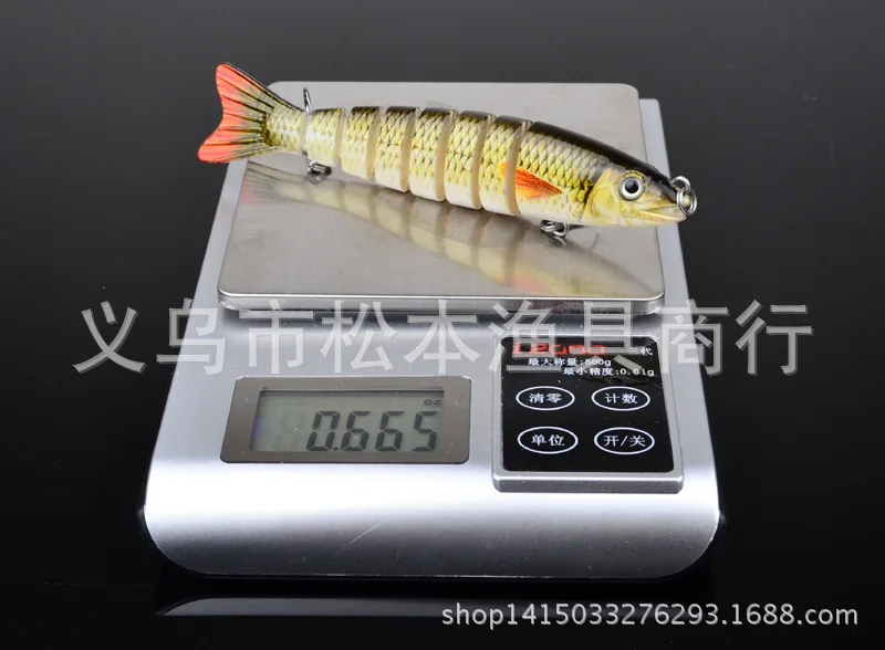 80 шт./лот классический приманки 4.8" 12.3 см 0.63" 17 г пластик наживки Многоуровневая Bionic HS-006