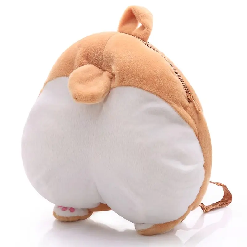 1 шт. плюшевый рюкзак Corgi Buttock, новинка, сумка для щенков, плюшевых игрушек, креативный подарок - Высота: 38cm plush backpack