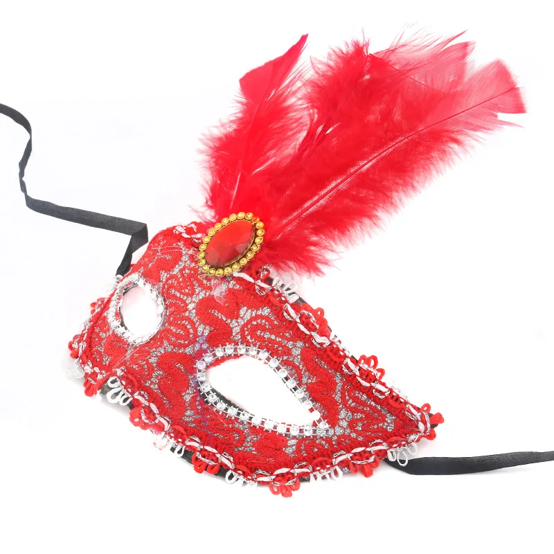 Маска для танцев кружевная со стразами кожаная сексуальная искусственная маска