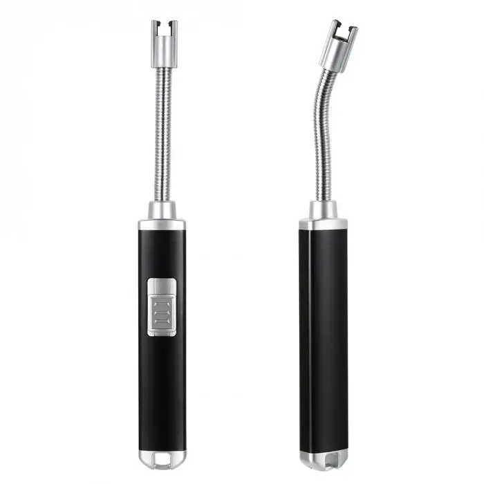 Electric Arc Lighter USB Rechargeable Flameless Windproof Flexible Candle Lighters for BBQ Stovetop MU