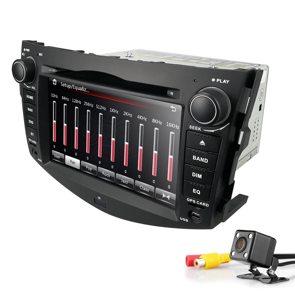 2Din автомобильный dvd-плеер для Toyota RAV4 2007-2011 gps навигация головное устройство SWC Bluetooth TVbox+ задняя камера+ карта