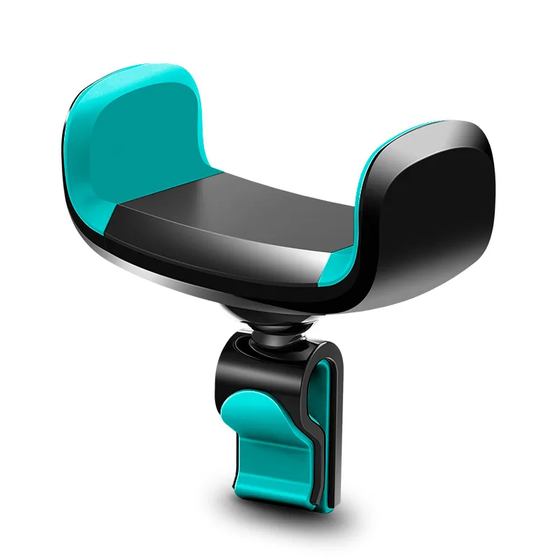 Blue Автомобильный держатель для телефона для iPhone X 7 8 6 6s plus Air Vent Mount Автомобильный держатель Подставка 360 градусов трещотачная поддержка мобильного автомобиля Подставка для телефона - Цвет: Blue