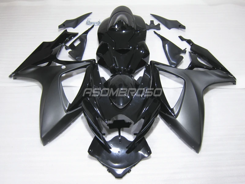 Инъекции обтекатель комплект для SUZUKI 2006 2007 GSX R600 GSXR750 ABS обтекатели комплект GSXR600 06 07 матовый черный мотоцикл кузов комплекты