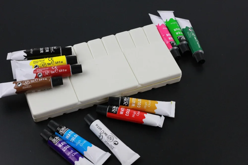 Креативный стиль пластиковая художественная палитра раскладушка-тип краски коробка краски ing инструменты Художественные принадлежности
