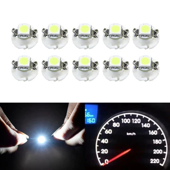 

Lot 10 B8.4D T5 5050 Led Car Gauge Speedo Dashboard Warning Bulbs B8.4 Car-Styling Led Instrument Cluster Lights DC 12V White