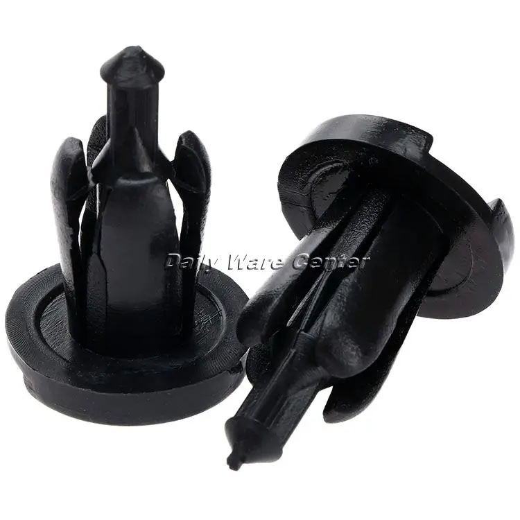 

50Pcs Auto Fastener Car Clips Door Trim Panel 10m Hole Bumper Hood Fender Splash Guard Retainer Clip Push For Honda Acura