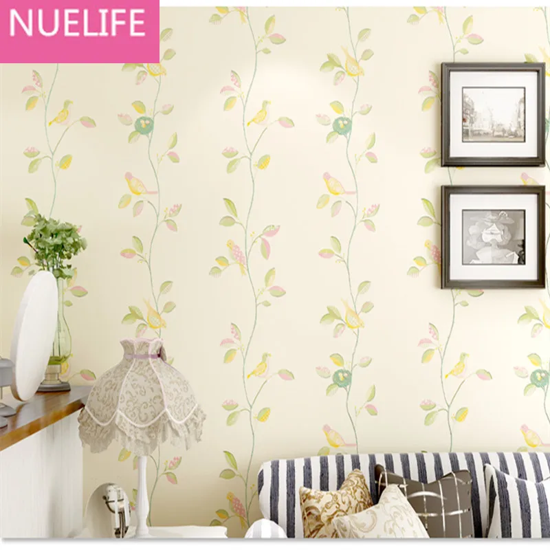 

0.53x10 Meter Pastoral romantic flower pattern wallpaper wedding room children bedroom living room TV background wallpaper