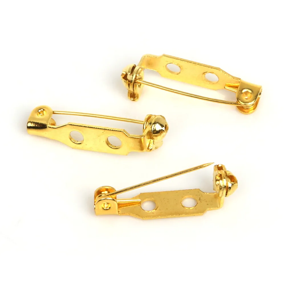 Булавки для брошей золотистого/бронзового цвета застежки булавки пустая основа