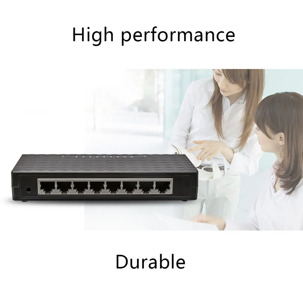 8-Порты и разъёмы Беспроводной сетевой коммутатор Gigabit Lan Poe коммутатора Ethernet адаптер 8-Порты и разъёмы полный гигабитный Ethernet-коммутатор