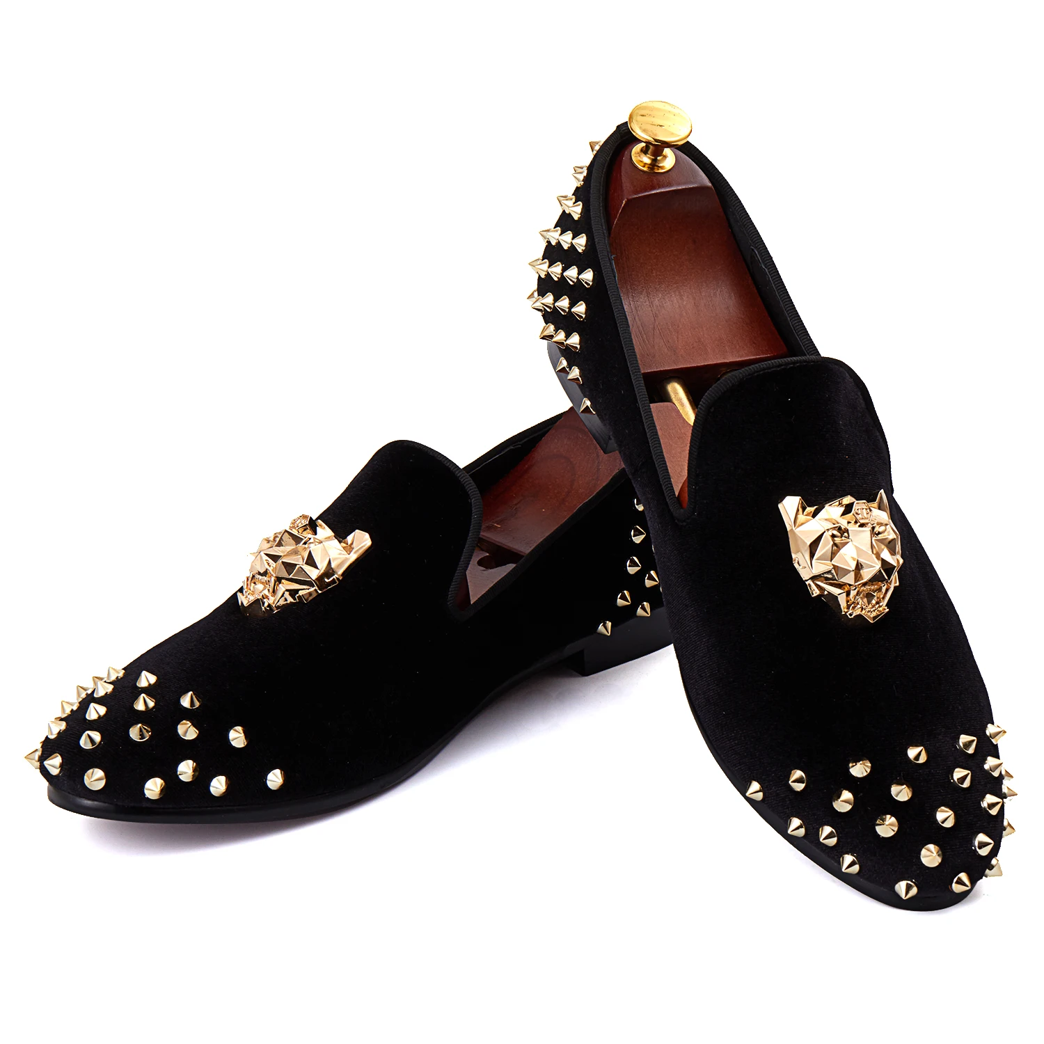 mens black dress shoes with spikes