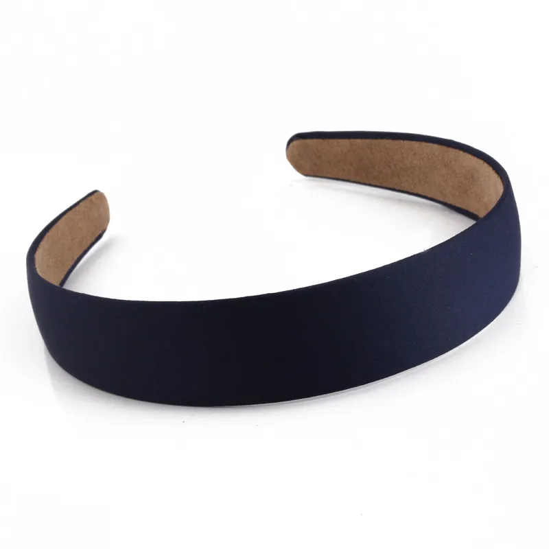 12 шт. 25 мм одноцветное Цвет атлас покрыты Смола Лента Hairbands Крытая Повседневное женские дети милые Банданы для мужчин повязка на голову