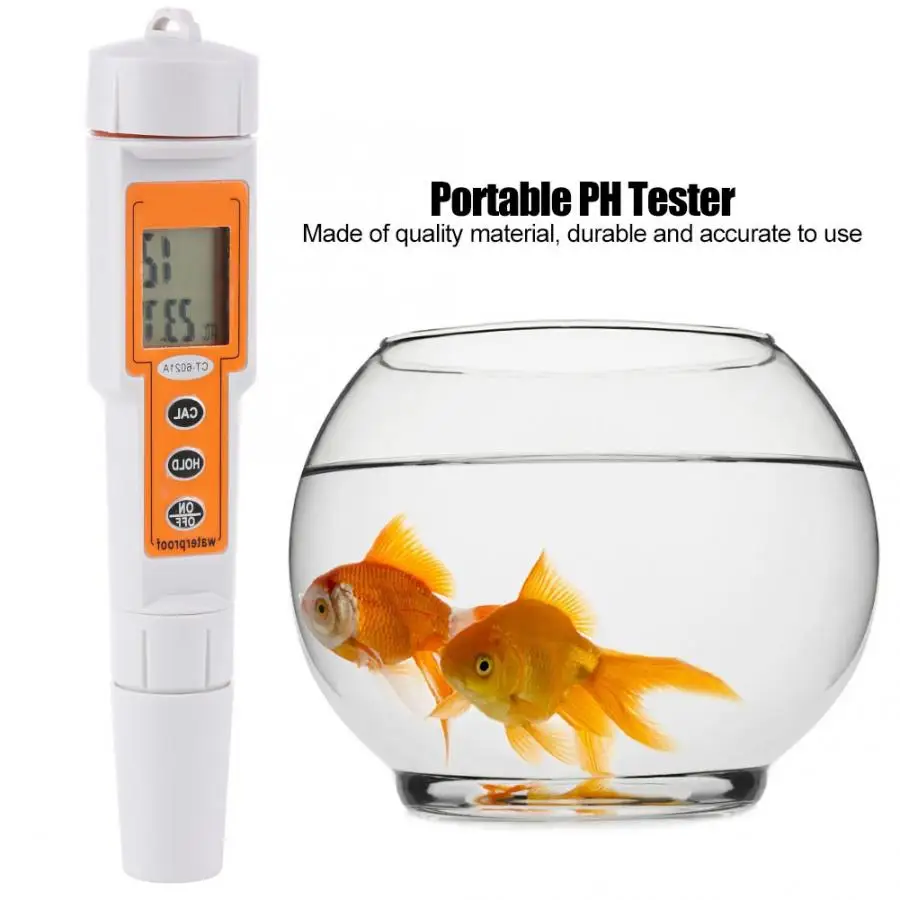 Aquarium Test Water Quality Tester Purity Test Pen 2 in 1 Portable Digital PH TEMP Meter Water Quality Tester Purity Test Pen
