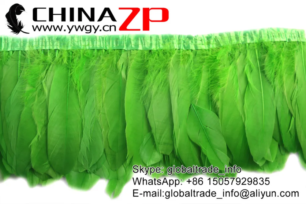 CHINAZP завод 10 ярдов/партия хорошее качество окрашенный свет зеленый Гусь Satinettes Nagoire шарф из перьев
