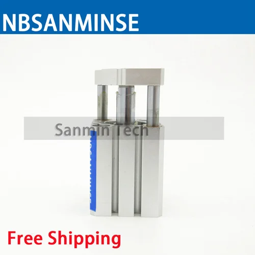 NBSANMINSE CDQMB Bore50mm направляющий стержень Тип цилиндр сжатого воздуха ISO Компактный цилиндр двойного действия для автоматизации Запчасти
