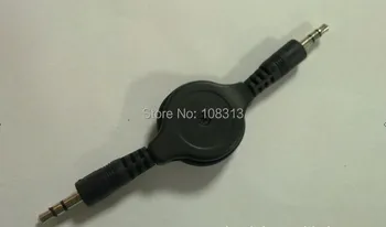 

200pcs/lot 3.5 mm male to male adapte Retractable Audio Aux Cable Cord