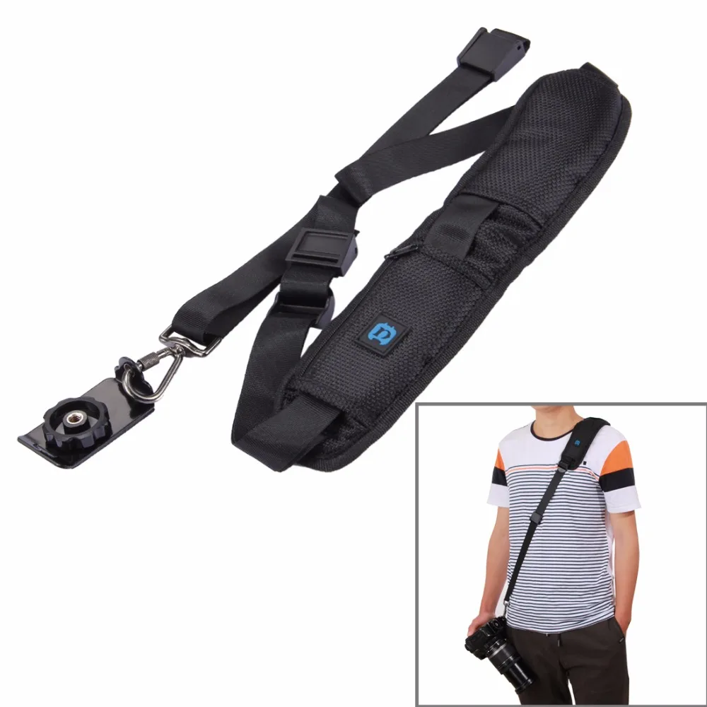 

PULUZ Quick Release Universal Anti-Slip Soft Pad Nylon Single Shoulder Camera Strap with Metal Hook for SLR / DSLR Cameras