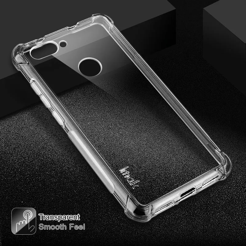 Imak Чехол для Asus Zenfone Max плюс M1 крышка anti-падая водителя Защитная крышка для Asus Zenfone Max плюс m1 ZB570TL X018D - Цвет: Прозрачный