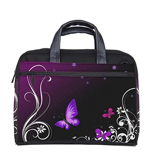 

Purple Butterfly customizable computer bag laptop bag purse 13" 13.3" 15" 15.6" 17" for business travel