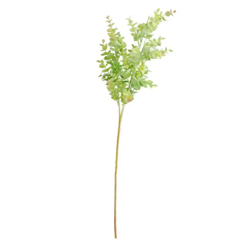 43G Искусственный Пластик Эвкалиптового дерева "Гранат" Цветочное свадебное украшение цветок лиственное растение для гостиной украшения - Цвет: 43G