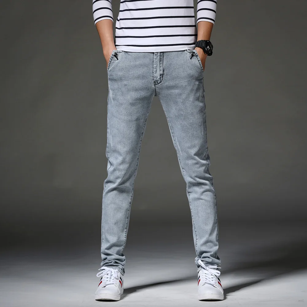 Для мужчин's джинсы для женщин уличная новый бренд зауженные повседневные брюки