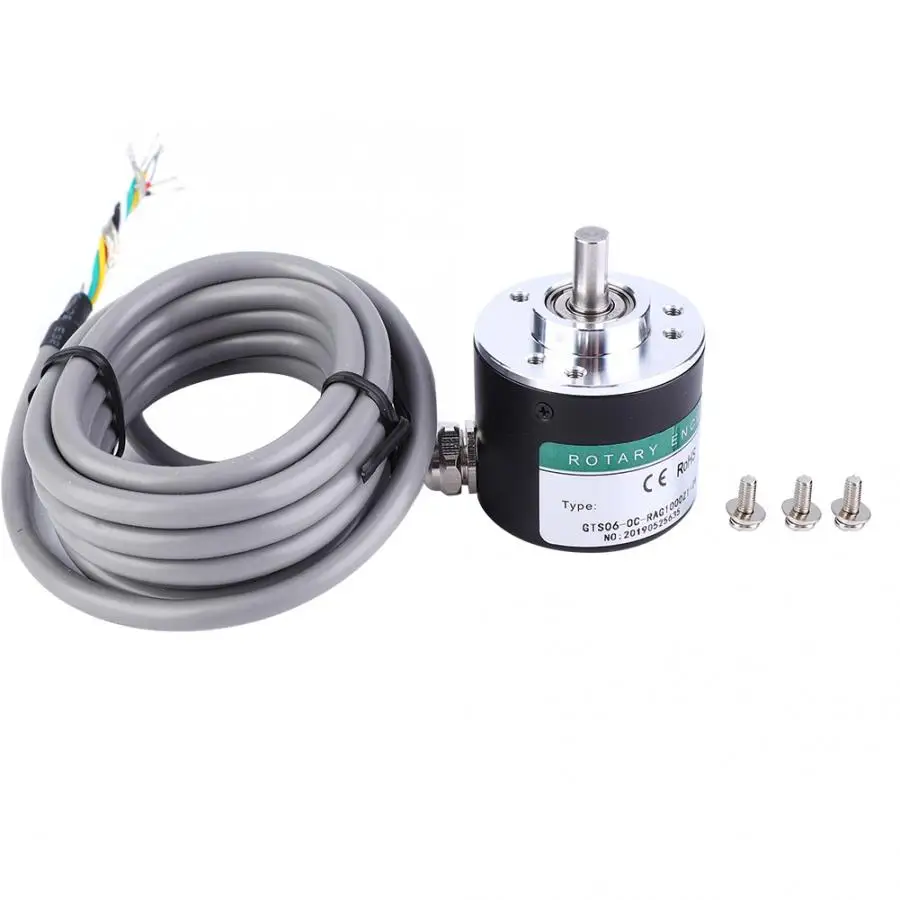 

Electric Motor DC GTS06-1000 5-24V Incremental Pulse Photoelectric Rotate Encoder ABZ 3 Phase 6mm Shaft Electric Motor