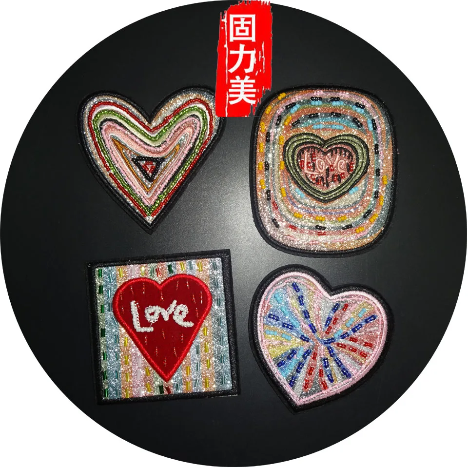 1 шт. красивое красное сердце и квадратный кусок жемчужины ручной работы