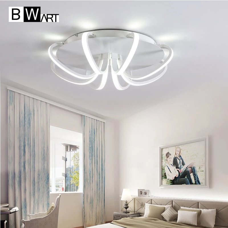Bwart белые Мощность светодиодный потолочный Люстра для Гостиная Спальня дома