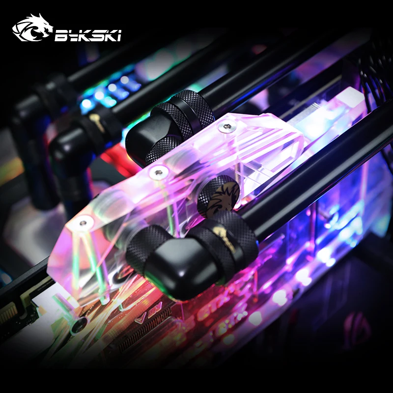 Bykski акриловая доска водопользования для B-CB-PLT COBRA NAVIGATOR ITX корпус ATX водяное охлаждение корпус ПК 5 В/12 В световая полоса+ водяной насос