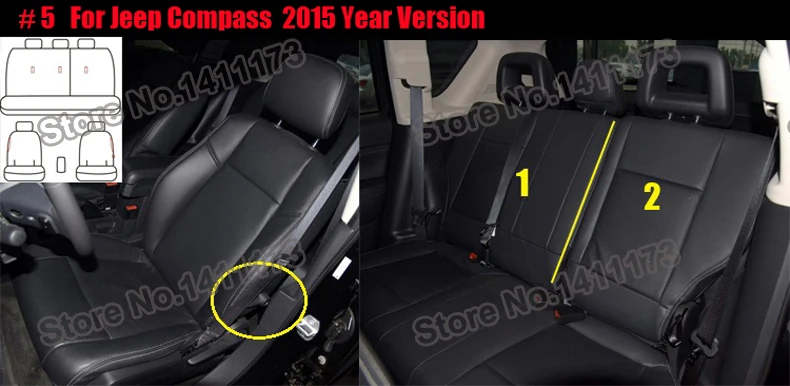 CARTAILOR коровьей кожаный чехол автокресла для Jeep Compass чехлы для сидений автомобилей Поддержка спереди и сзади полный протектор комплект