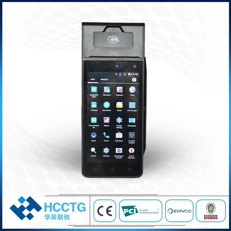 HCCZ90 4 г Smart Pos машина кредитной карты чтения терминал+ NFC банковские карты считыватель положения терминал с принтером