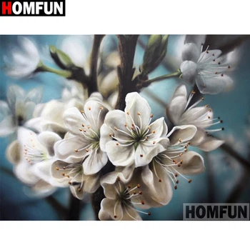

HOMFUN Full Square/Round Drill 5D DIY Diamond Painting "Flower landscape" Embroidery Cross Stitch 5D Home Decor Gift A16637