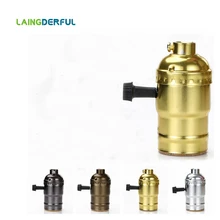 Винтажный подвесной светильник Эдисона с цоколем E27 с винтовой лампой, алюминиевый светильник, патрон, промышленный Ретро фитинг, держатель лампы