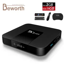 TX3 Mini Android 7.1 Smart TV Box 2GB 16GB Amlogic S905W Quad Core Mini PC 2.4G Wifi 4K Streaming Media Player 2G16G KODI 17.3