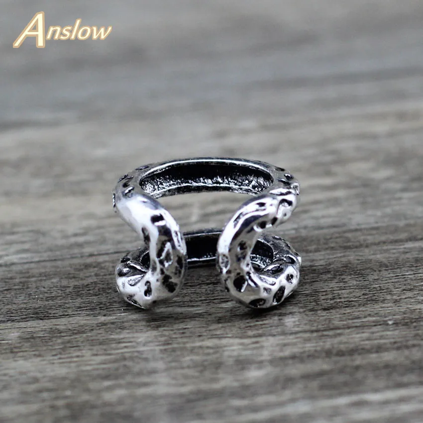 Модные ювелирные изделия Anslow новый дизайн тяжелый Большой Панк Рок Дешевое