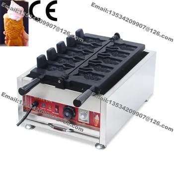 

Free Shipping 5pcs Commercial Use Non Stick 110v 220v Electric Ice Cream Fish Waffle Taiyaki Machine Maker Baker Iron Grill