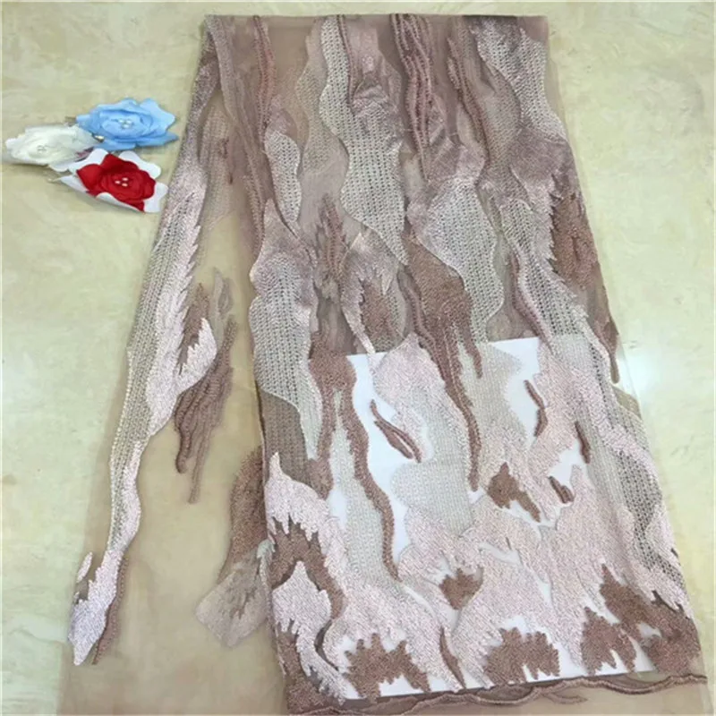 

2019 top selling african cord lace High quality french lace fabric African mesh lace fabric for nigerian wedding
