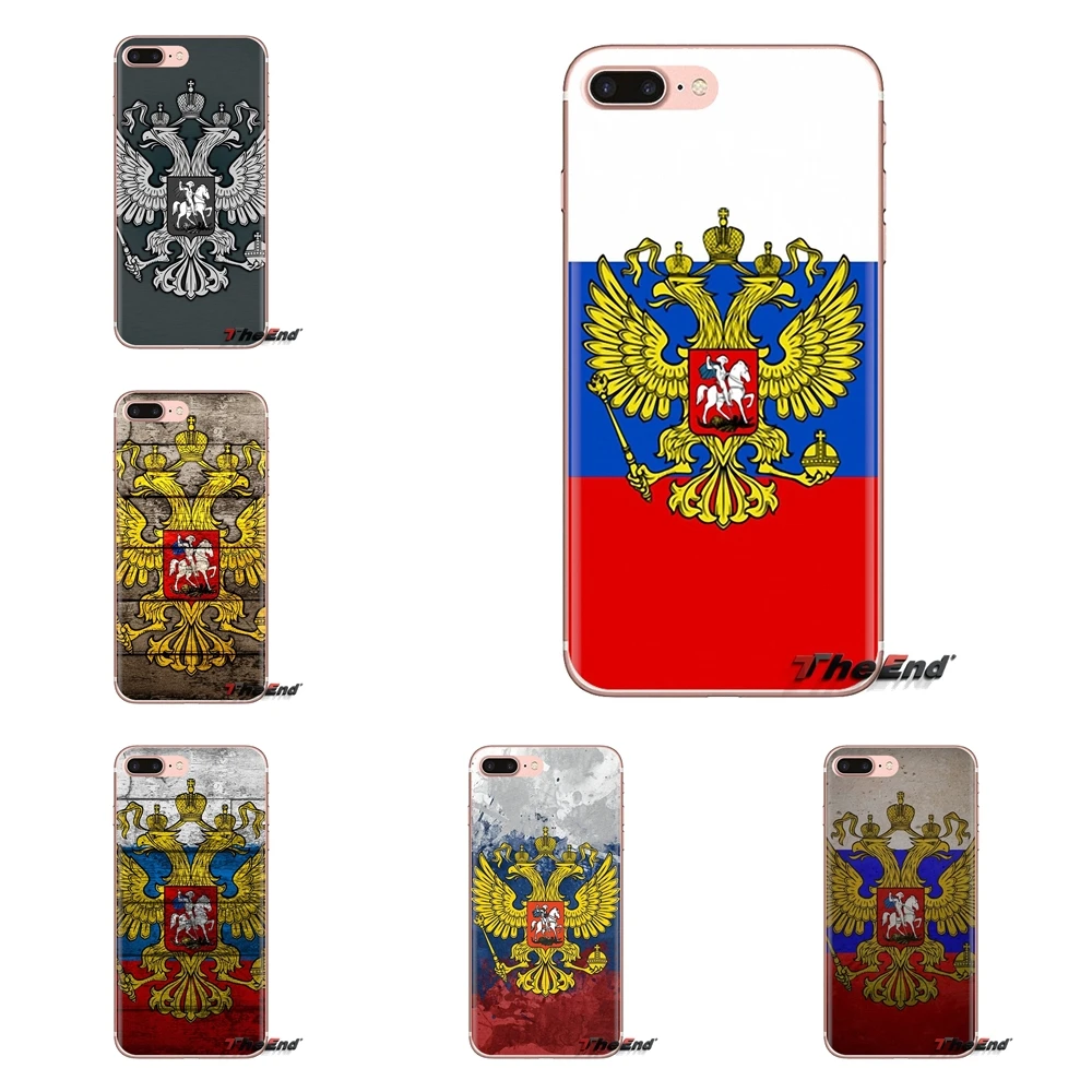 For HTC One U11 U12 X9 M7 M8 A9 M9 M10 E9 Plus Desire 630 530 626 628 816 820 830 Russian Federation flag emblem Soft TPU Covers |