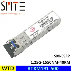 WTD RTXM191-500 1.25G-1550NM-40KM-SM-ESFP волоконно-оптический трансивер