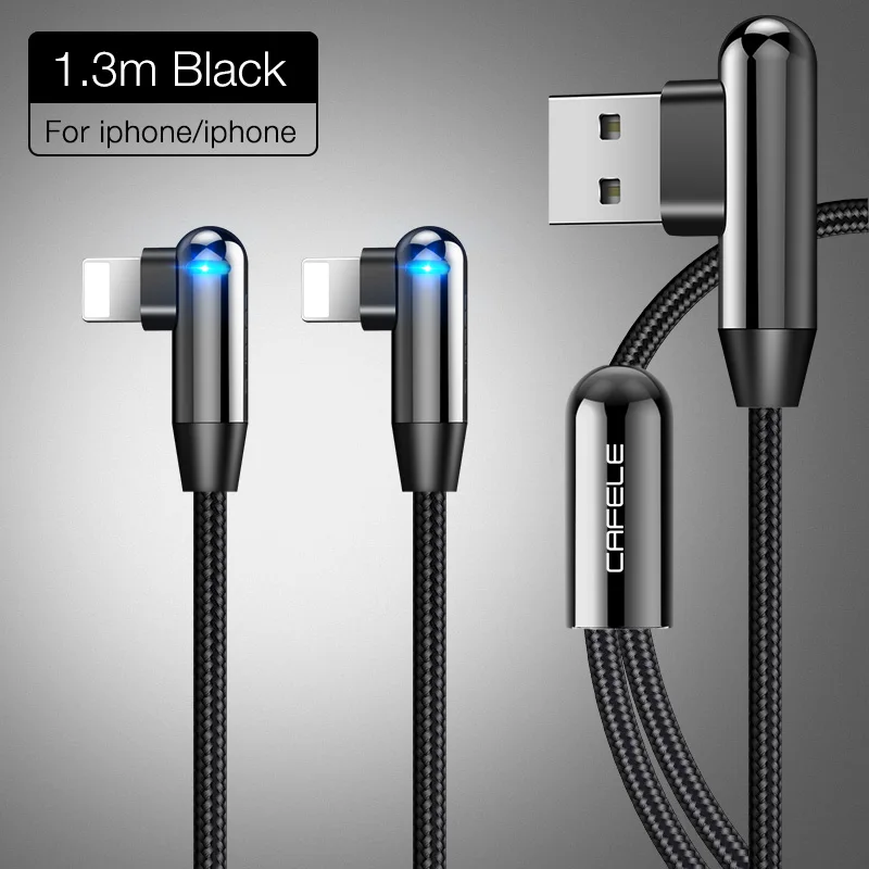 CAFELE 3 в 1 USB кабель Micro type C USB кабель для iPhone samsung huawei Xiaomi Синхронизация данных USB кабель для IOS 130 см светодиодный дисплей - Color: 2 for IOS