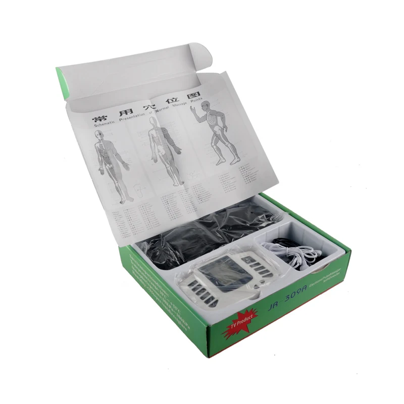 JR309 Care Health Electric Muscle Stimulator Massageador Pads Tens Acupuncture Therapy Machine Massager Slimming Body 4 unids JR309 Care Health Electric Muscle Stimulator Massageador Pads Tens Acupuncture Therapy Machine Massager Slimming Body 4 unids