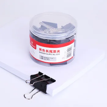 

48 pcs/lot 25mm Mini Paper Clips Metal Clamps School Binder Clip Picture Holder Kawaii Stationery Office Binding Supplies