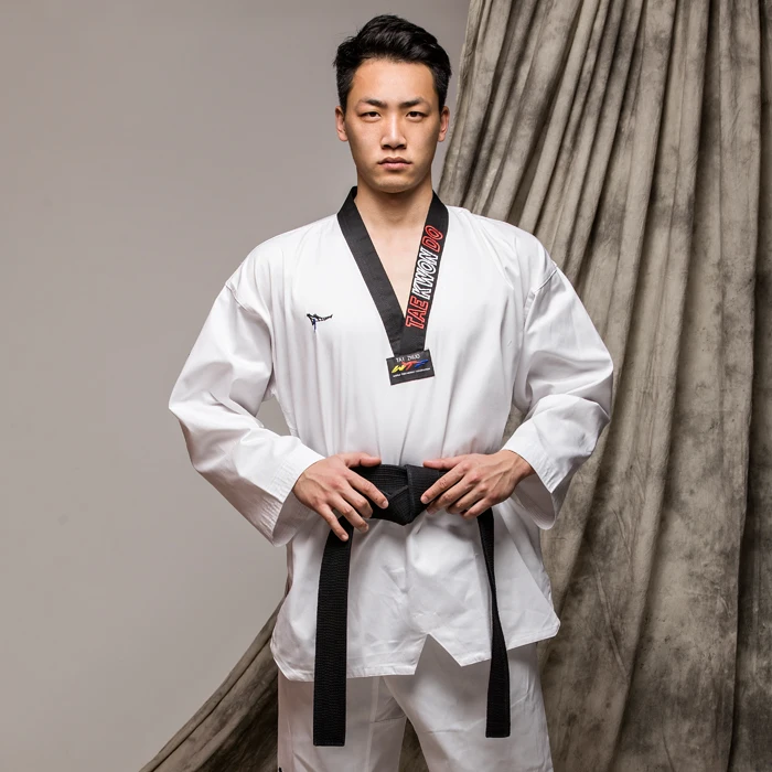 Боевые искусства TKD Tae Kwon Do Корея с V образным вырезом для взрослых и детей
