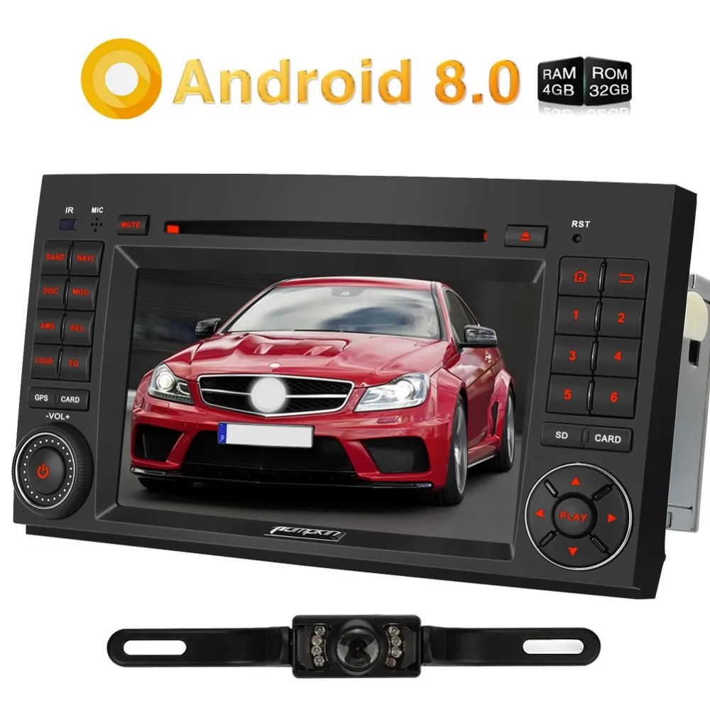 

Pumpkin 2 Din 7''Android 8.0 Car DVD Player GPS Navigation Car Stereo For Benz Vito/Viano 2006-2012 Autoradio FM Radio Headunit