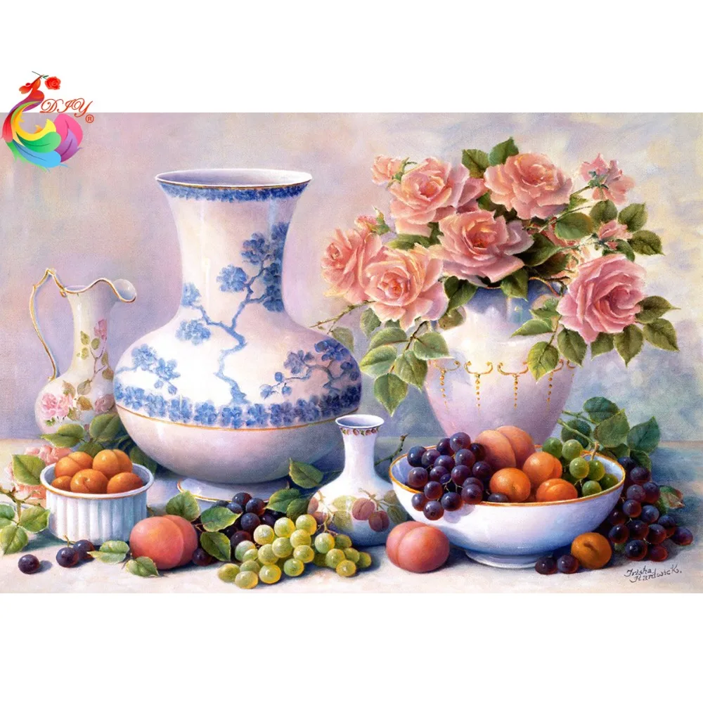 

5D Diamond embroidery Landscape Flower Fruit diamond cross stitch Rubik's cube diamond painting diy diamond painting decoration