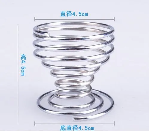 Стиль нержавеющая стальная пружинная проволока стиль яйца держатель Подставка для яйца кухонные принадлежности 20 шт./лот
