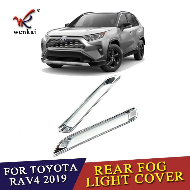 2 шт./лот для Toyota Rav4 2019 2020 ABS хромированный задний отражатель противотуманная фара