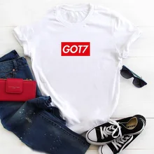 Kpop Got7 Футболка женская Eyes on You I Got7 модная Корейская футболка Mark JB Jackson Jinyoung Youngjae BamBam Yugyeom K-pop Топы