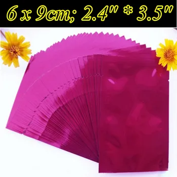 

500pcs/lot 6x9cm (2.4'' * 3.5'') Thickness 170mic Aluminum Foil Vacuum Bags,Foil Vacuum Storage Bag,Agriculture feed storage